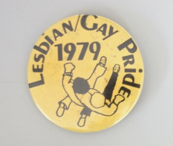 Lesbian Gay Pride badge, 1979, USA.