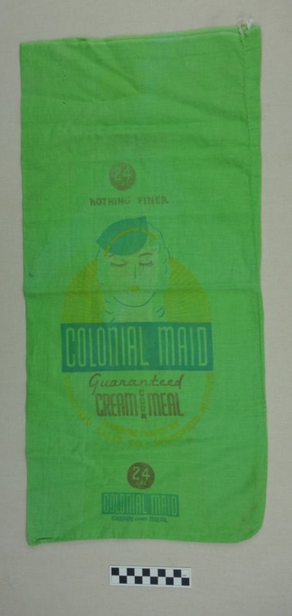 Dyed corn meal sack from the 1920&#039;s.