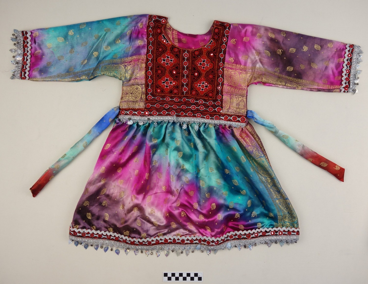 Festive dress for a Pashtun girl, Afghanistan, early 21st century.