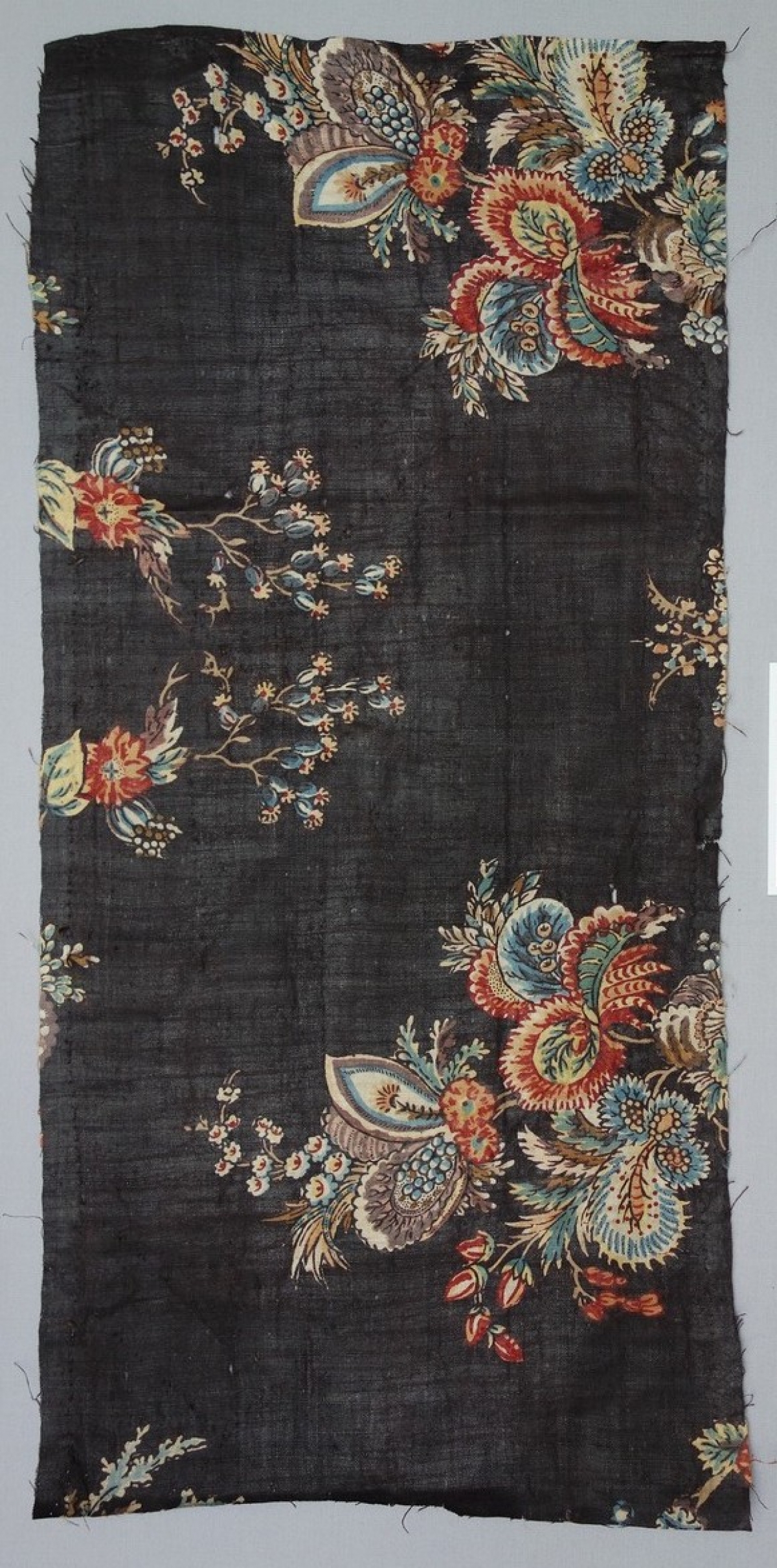 Sample of a French copy of an Indian chintz, c. 1900.