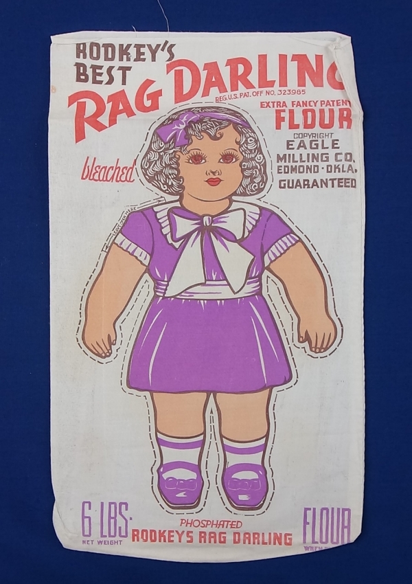 The &#039;Rag Darling&#039; cloth doll was registered by the Department of State, Oklahoma, USA, in June 1937 (TRC 2017.3232).