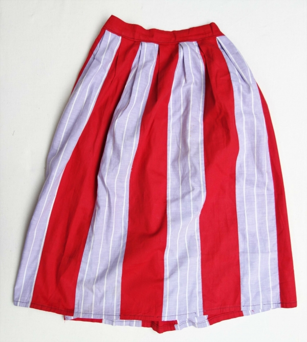 Volendam-style skirt worn during celebrations of the liberation of the Netherlands in May 1945.