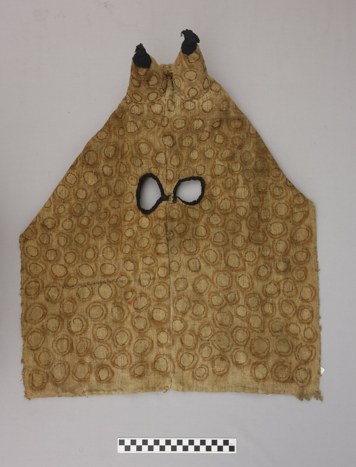 Hunting hood from northern Afghanisan.