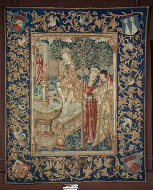 Susanna and the Elders. Tapestry, Tournai,  Belgium, c. 1500.