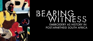 Poster of the Bearing Witness exhibition, Los Angeles, 2014.