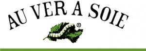 Logo of the firm of Au Ver &agrave; Soie.