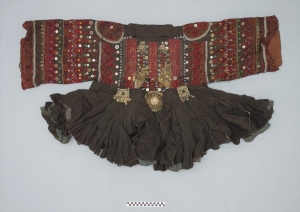 Hand embroidered, cotton jumlo dress from northern Pakistan.