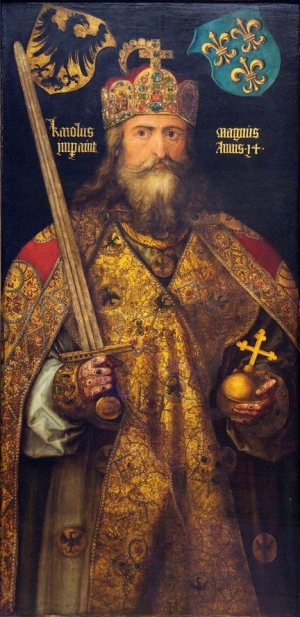 Emperor Charlemagne, by Albrecht Dürer (1471-1528).