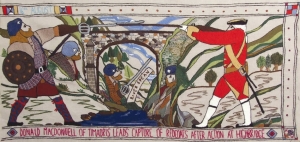 Detail of the Prestonpans tapestry.