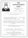 Advertisement for the Needle Woman Shop.