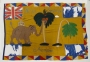 Asafo flag used by No. III Company, Anamaboe (early 20th century).