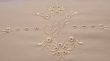 Modern example of eyelet embroidery.
