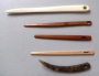 Set of Nålbindning needles.