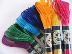 DMC satin floss.