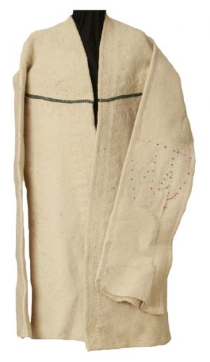 Kusai felt coat from Uruzgan, Afghanistan (2010).