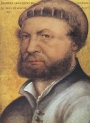 Self-portrait of Hans Holbein the Younger (painted 1542-1543).