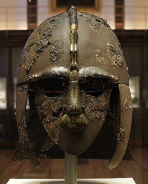 The famous Sutton Hoo ceremonial helmet. 7th century AD.
