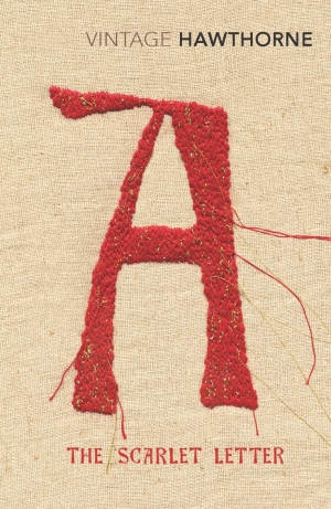 Cover showing embroidery, for Nathaniel Hawthorne's 'The Scarlet Letter', 1850.