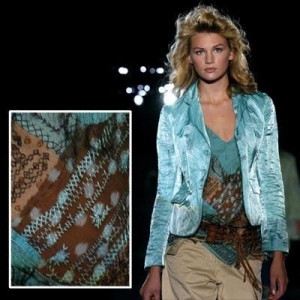 Siwan embroidery used for Italian haute couture.