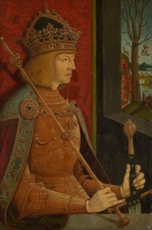 Maximilian I, by Bernhard Strigel (1460-1528).