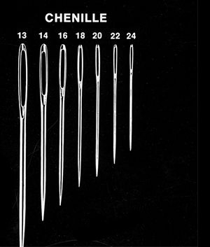 Set of chenille needles.