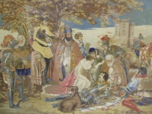 A mid-Victorian Berlin woolwork tapestry.