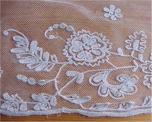 Example of tambour lace.