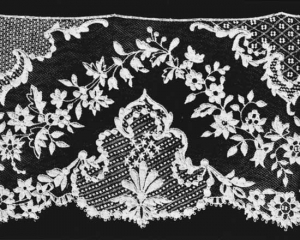 Example of Carrickmacross lace.