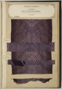 Page with textile sample from the Collections of the Textile Manufactures of India, by Sir John Watson Forbes.