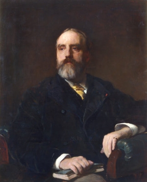 Portrait by Frank Holl of Walter Weldon (1832-1885), 1884.
