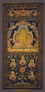 Votive panel from China, early 15th century.