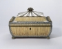 Work box decorated with porcupine quills, from Vizagapatam, India, c. 1855