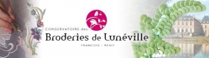Logo of the Conservatoire des Broderies de Lun&eacute;ville.