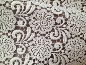 Modern example guipure lace.