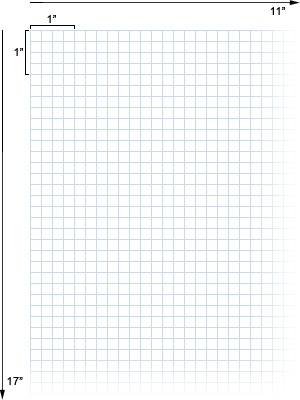Example of quadrille paper.
