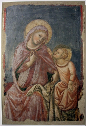 The Madonna del Ricamo (Óur Lady of Embroidery&#039;), by Vitale di Bologna (14th century).