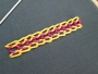 Example of the triple chain stitch.