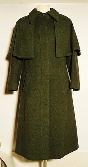 Green, loden women's coat, pre-1945.