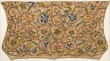 Embroidered linen coif, Britain, early 17th century.