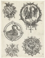 Print with embroidery motifs, attributed to Daniel Meijer, dated between 1618-1623.