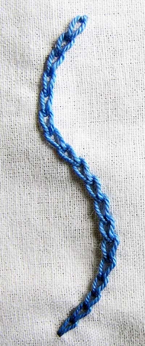 The reverse chain stitch.