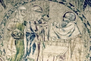 Detail of the cope of Saint Louis d'Anjou, opus anglicanum, 13th/14th century.