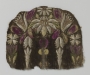 Embroiderd silk with beading, from Germany, mid-17th century.