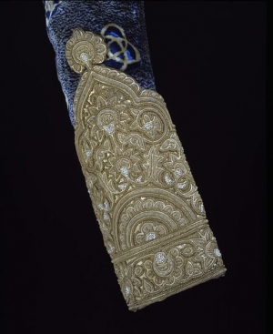 Sleeve of a mid-nineteenth century woman's jacket from Nepal.
