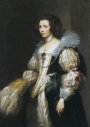 Portrait of Marie-Louise de Tassis by Anthony van Dyck, c. 1630. The woman is showing her virago sleeves.
