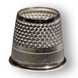 A tailor&#039;s thimble.