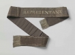 Sash worn by a "Representant' at the Nationale Vergadering in The Hague, 1796.