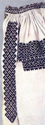 Example of Nyz&#039; embroidery, Ukraine.