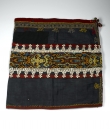 Embroidered bidang (woman's skirt) from Borneo, Indonesia, late 19th century.
