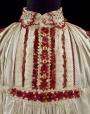 Cotton shirt, embroidered, late 19th century, Hungary, Mezokovesd area.